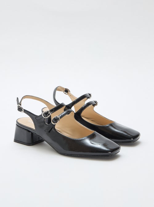 Paire d'escarpin verni brillant uni - Kiabi