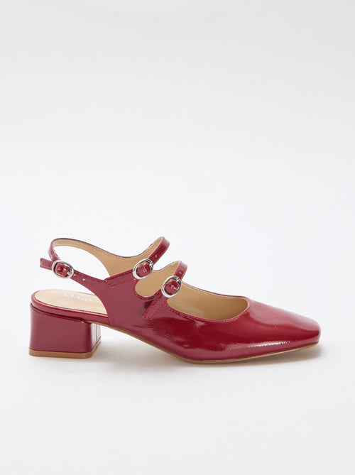 Paire d'escarpin verni brillant uni - Kiabi