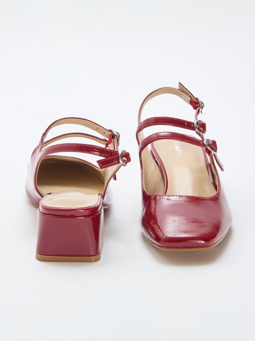 Paire d'escarpin verni brillant uni - Kiabi