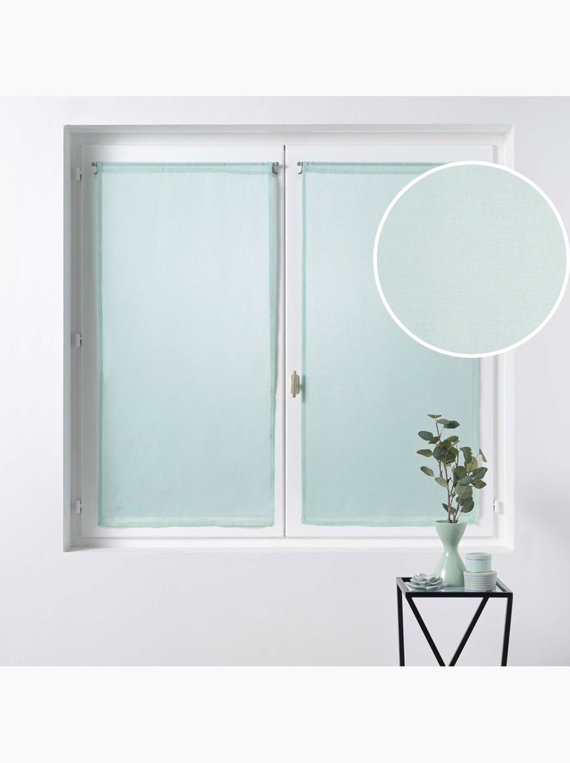 PAIRE DROITE PASSE TRINGLE VOILE SABLE Menthe - Kiabi