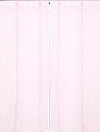 Paire petits voilages à bandes verticales brillantes