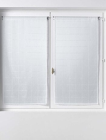 Paire Voilage Collection Carreaux