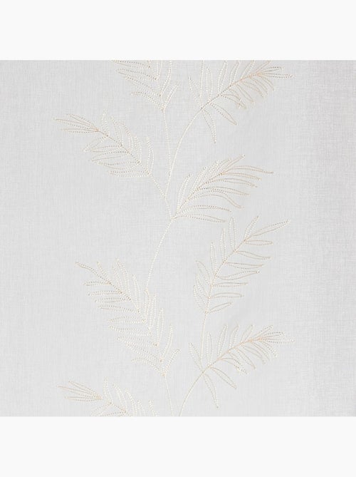 Paire voilages avec motif feuilles brodées - Kiabi Paire voilages avec motif feuilles brodées - Kiabi