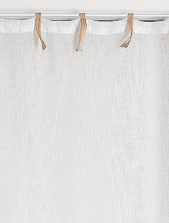 Paire voilages avec ruban en jute