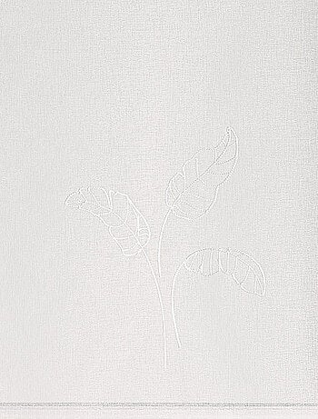 Paire voilages motif feuilles bananes