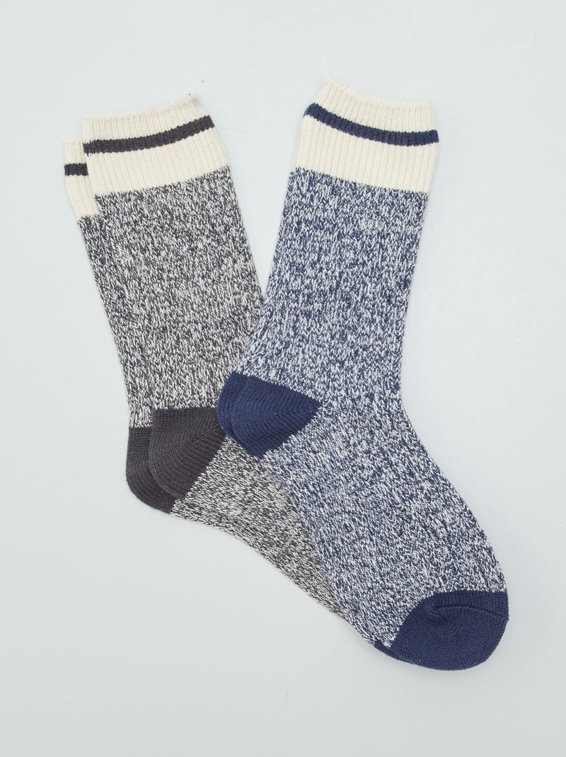 Paires de chaussettes chaudes Gris - Kiabi