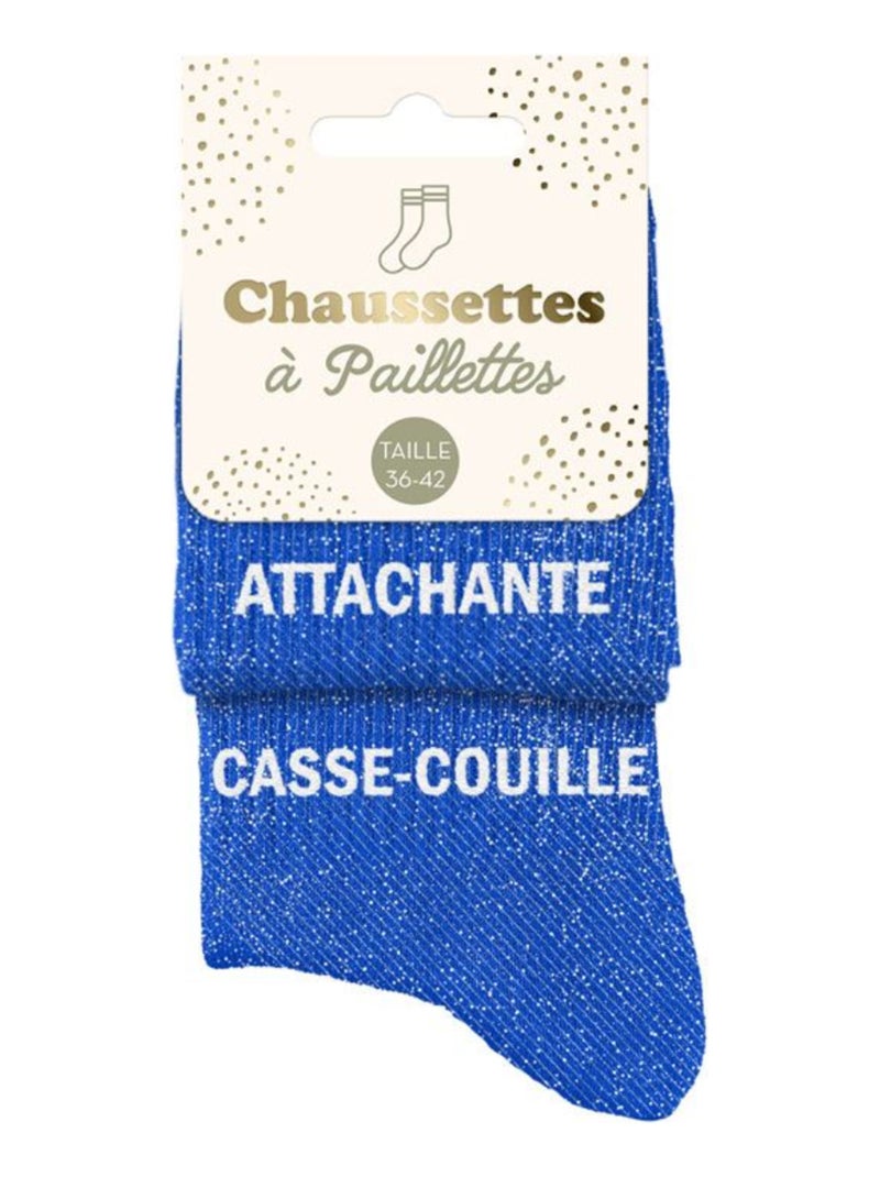 Paires de chaussettes dépareillées bleues Attachante Casse-Couille Bleu - Kiabi