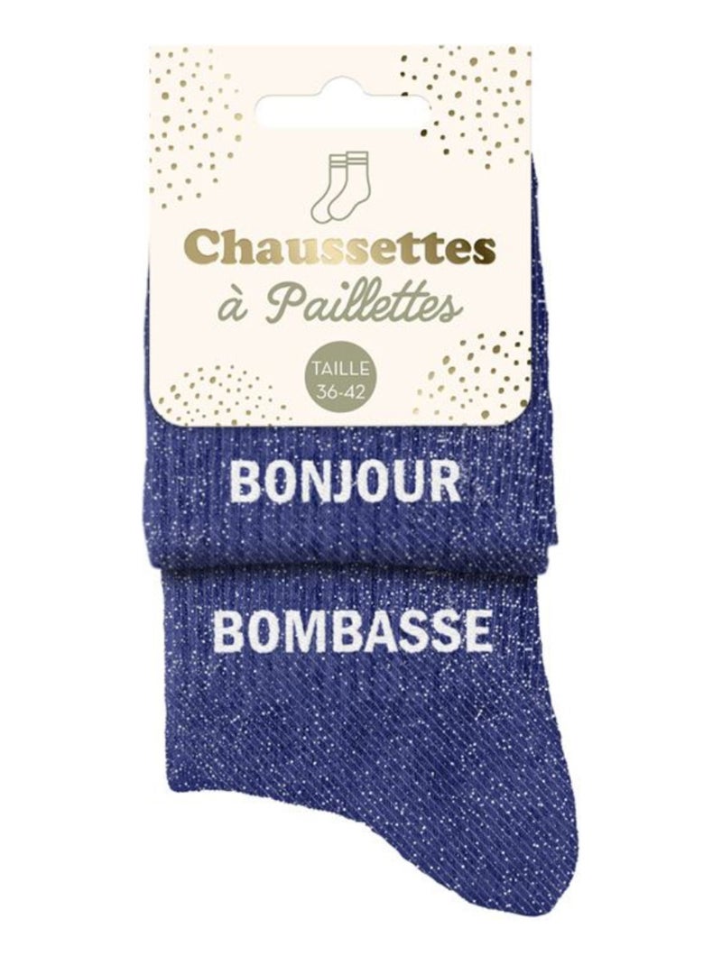Paires de chaussettes dépareillées bleues Bonjour Bombasse Bleu - Kiabi