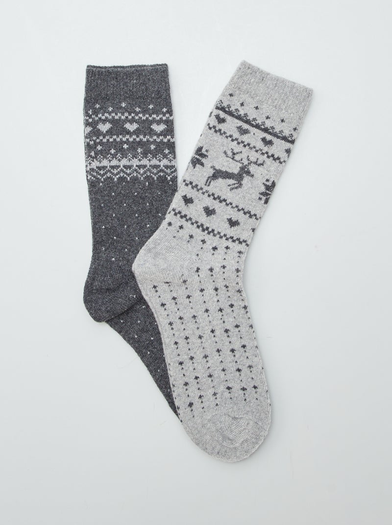 Paires de chaussettes Gris - Kiabi