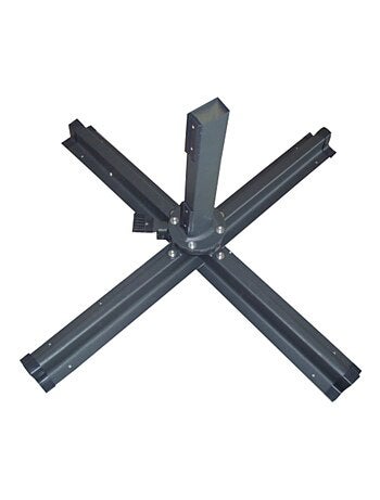 PALATINO - Parasol carré 3x3 déporté rotatif terracotta en aluminium