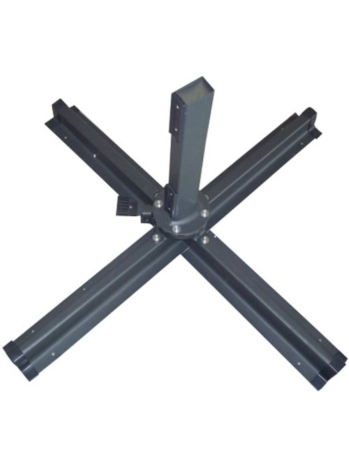 PALATINO Parasol marron déporté carré 3 x 3 m rotatif à 360 - Kiabi