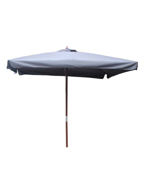 PALAWAN - Parasol bois 3 x 3 m gris - Kiabi