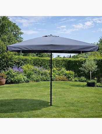 PALERME Parasol ecru carré 2,95 x 2,95 m