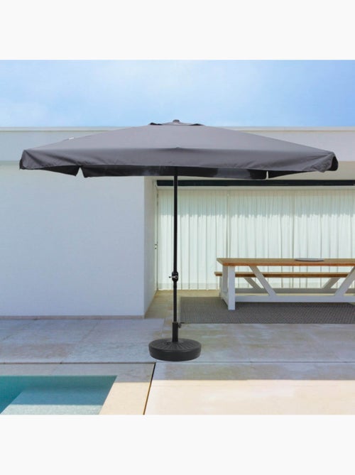 PALERME Parasol gris carré 2,95 x 2,95 m - Kiabi PALERME Parasol gris carré 2,95 x 2,95 m - Kiabi