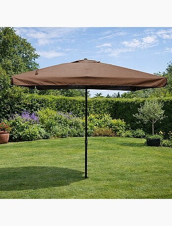 PALERME Parasol ecru carré 2,95 x 2,95 m