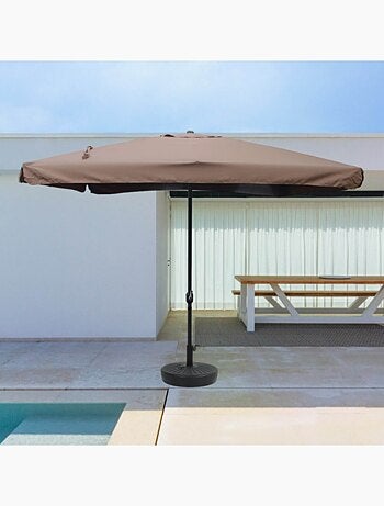 PALERME Parasol ecru carré 2,95 x 2,95 m