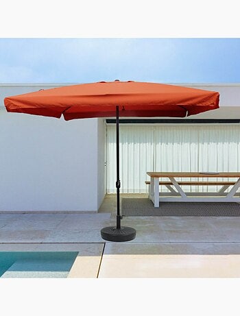PALERME Parasol ecru carré 2,95 x 2,95 m