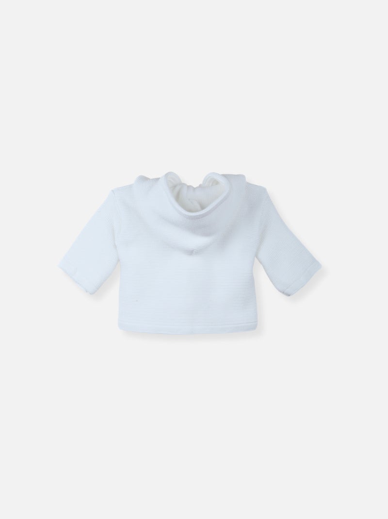 Paletot coton bio Blanc - Kiabi