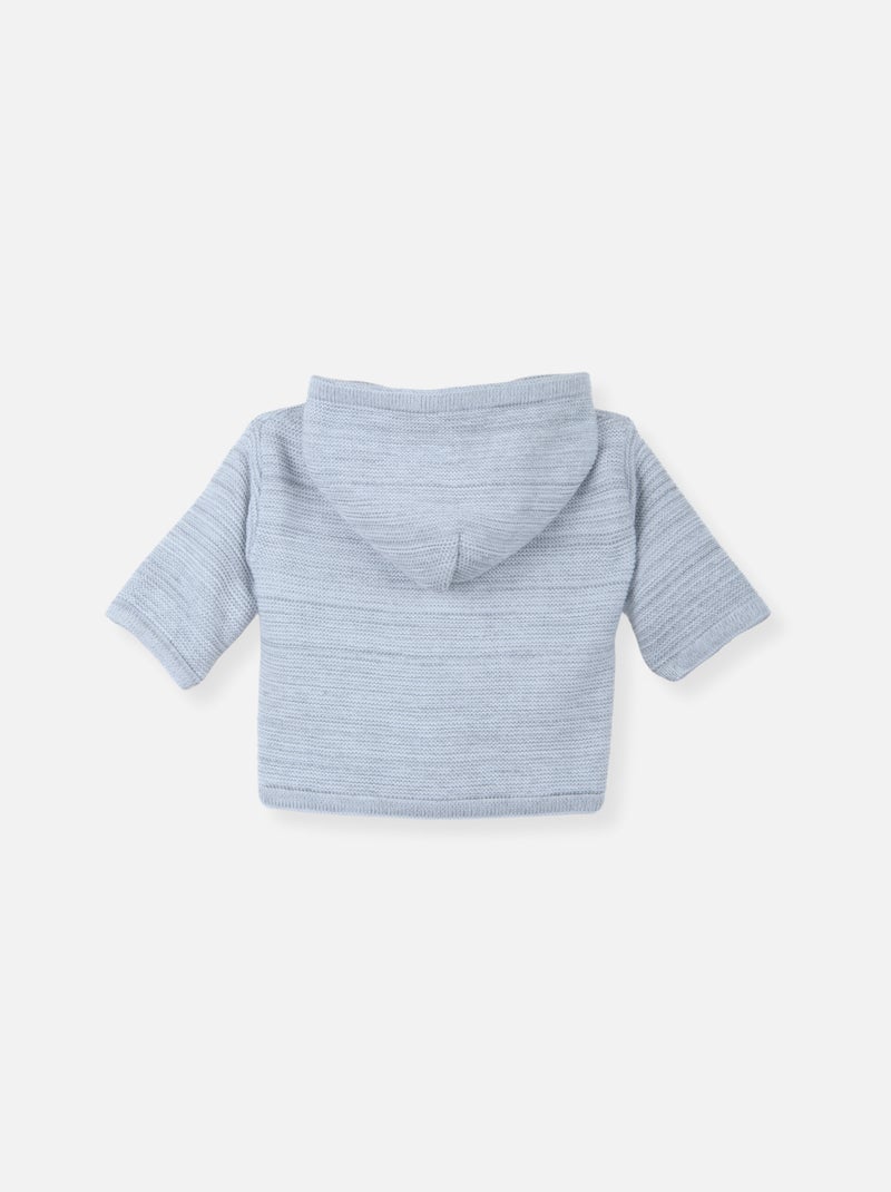 Paletot coton bio Gris chiné - Kiabi