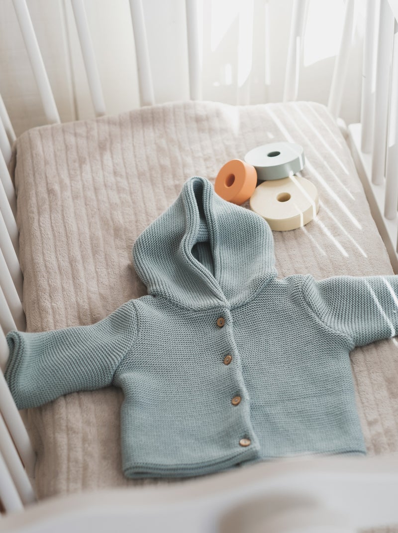 Paletot en coton - Petits Chats Vert - Kiabi