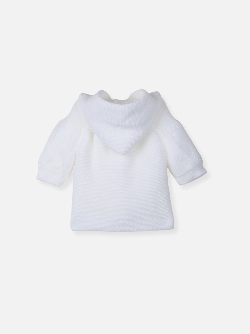 Paletot en tricot Blanc - Kiabi