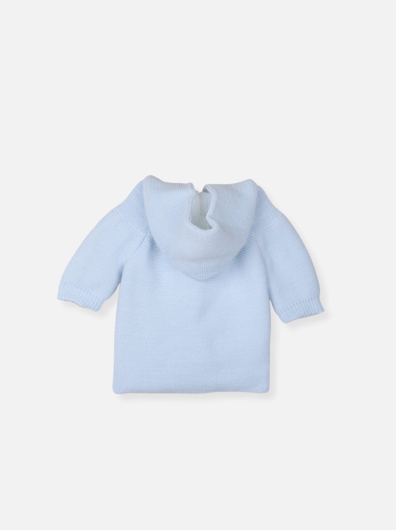 Paletot en tricot Bleu - Kiabi