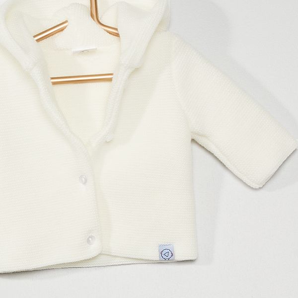 Paletot En Tricot La Manufacture De Layette Bebe Fille Ecru Kiabi 22 00