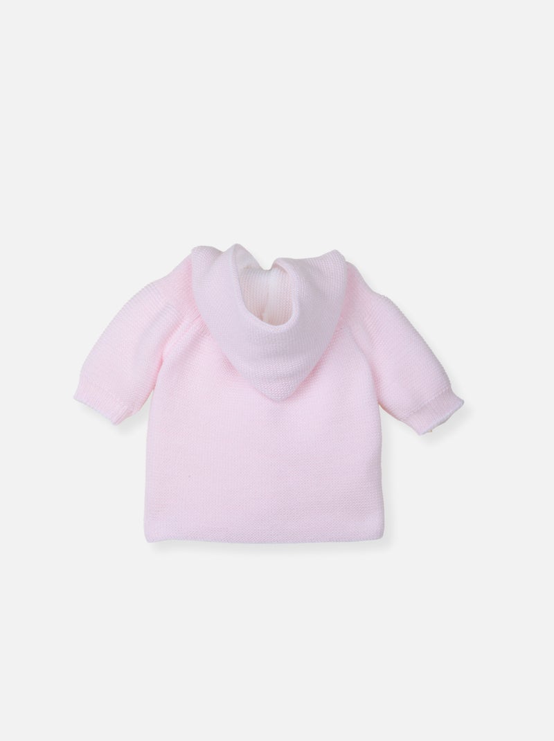 Paletot en tricot Rose - Kiabi