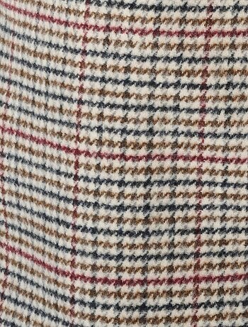 Paletot lainage à carreaux Thermolactyl - Damart