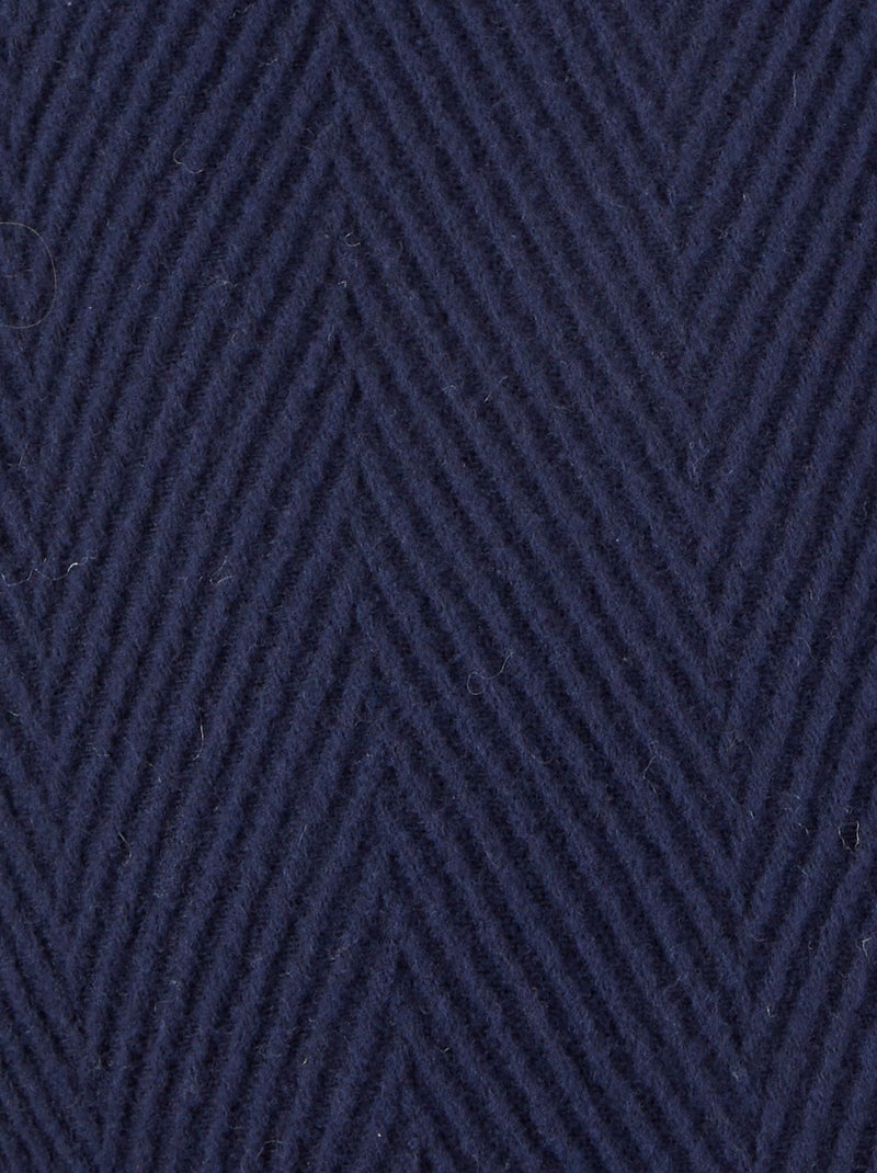 Paletot lainage motif chevrons Thermolactyl - Damart Bleu marine - Kiabi