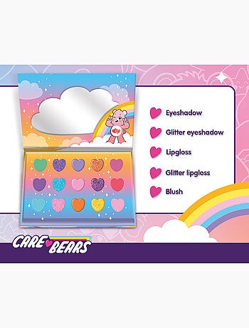 Palette de maquillage pailletée - Les Bisounours