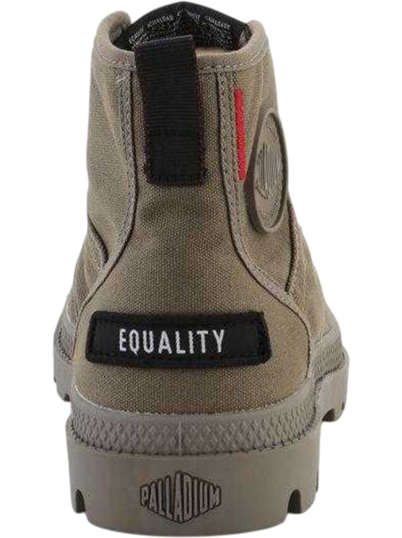 Palladium - Bottines motif/style écusson PAMPA HI Marron - Kiabi