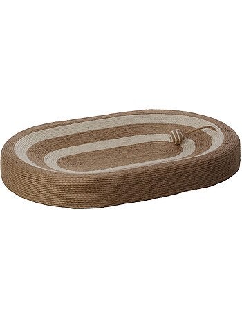 Panier a griffer ovale pour chat avec balle