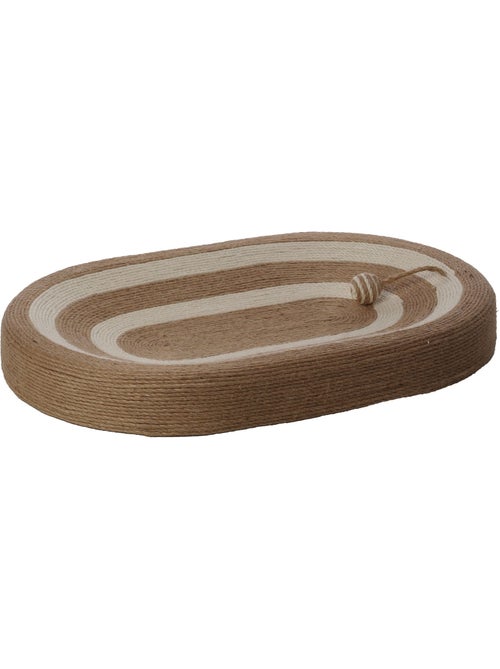 Panier a griffer ovale pour chat avec balle - Kiabi Panier a griffer ovale pour chat avec balle - Kiabi
