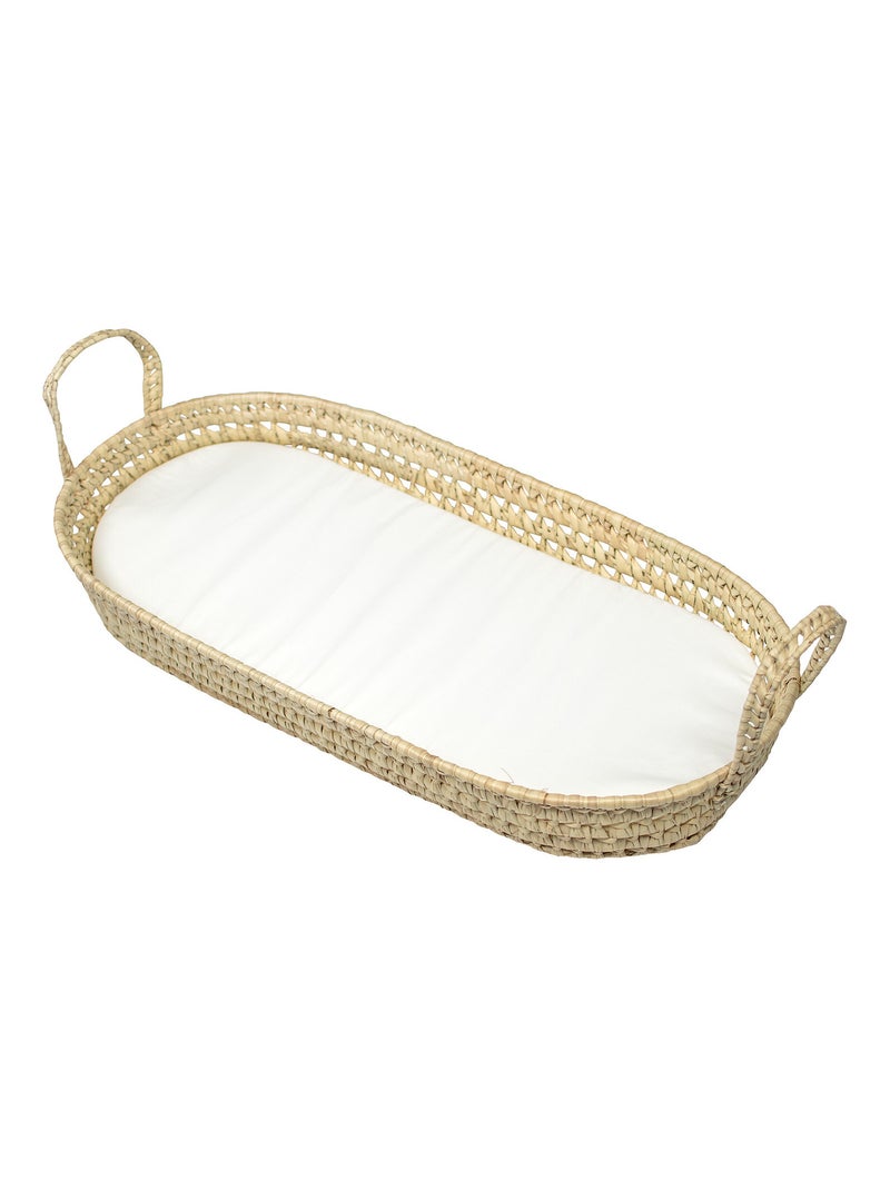 Panier à langer en fibres naturelles + matelas à langer SEVIRA KIDS Beige - Kiabi