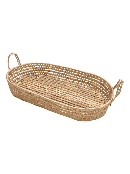 Panier à langer Osier ovale - Kiabi