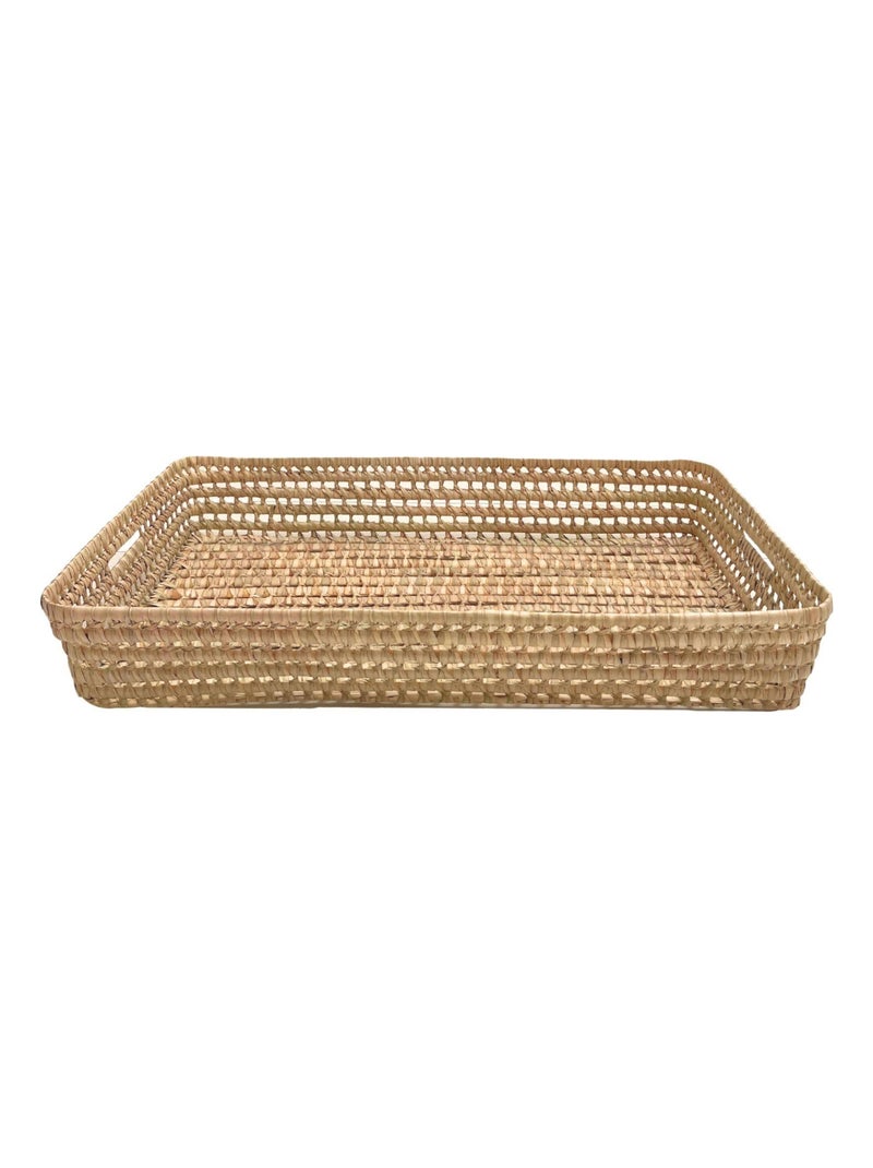 Panier à langer Osier rectangle Beige - Kiabi