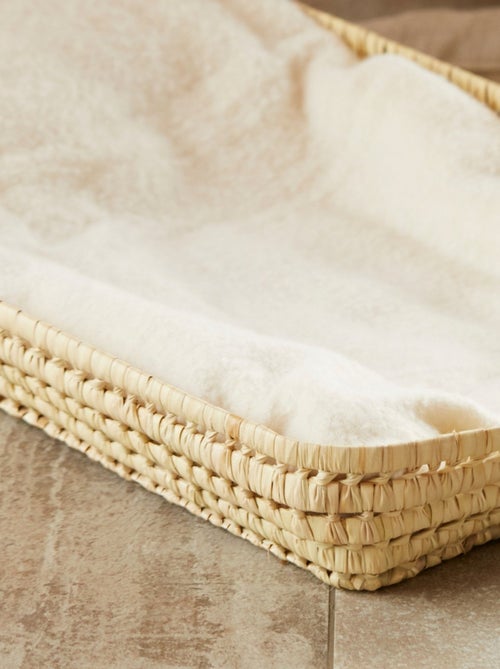 Panier à langer Osier rectangle - Kiabi