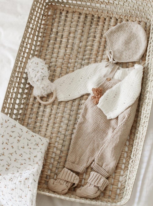 Panier à langer Osier rectangle - Kiabi