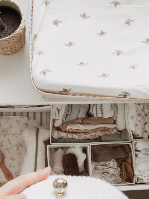 Panier à langer Osier rectangle - Kiabi