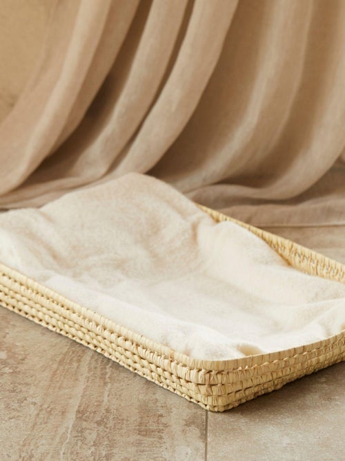 Panier à langer Osier rectangle - Kiabi