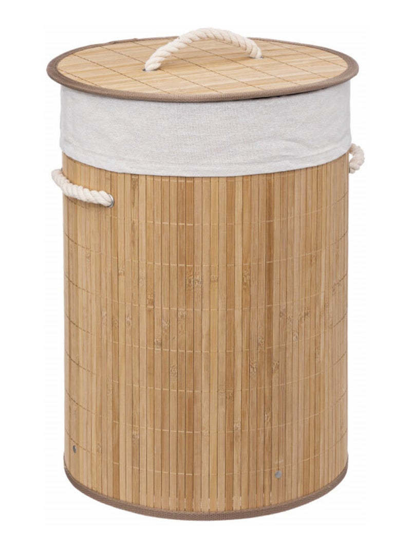 Panier à linge - Atmosphera Gris taupe - Kiabi