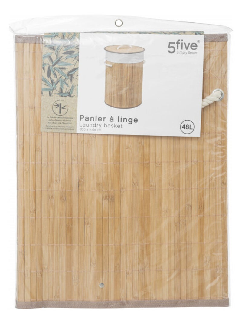 Panier à linge - Atmosphera Gris taupe - Kiabi
