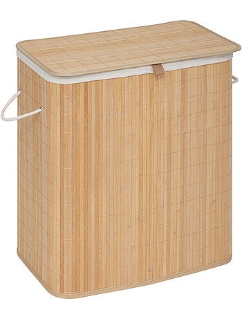 Panier à linge 100L double en bambou