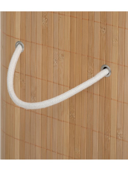 Panier à linge 100L double en bambou - Kiabi