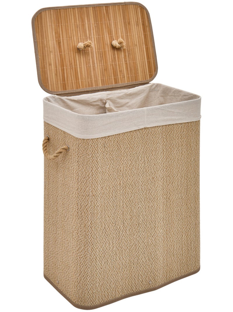 Panier à linge 100L STEMY Marron - Kiabi
