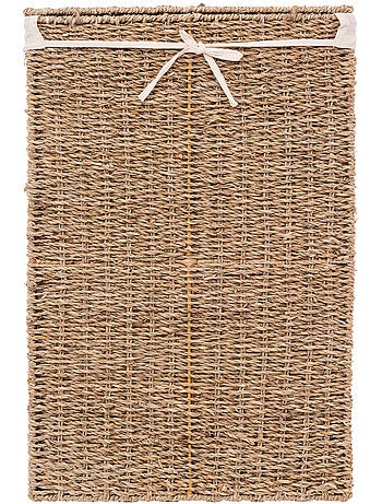 Panier à linge 40L en osier avec doublure VANNERIE