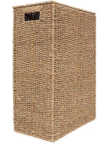 Panier à linge 40L en osier avec doublure VANNERIE