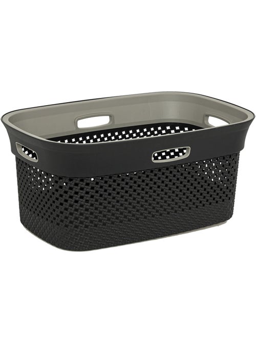 Panier à linge 45L avec poignées - Kiabi