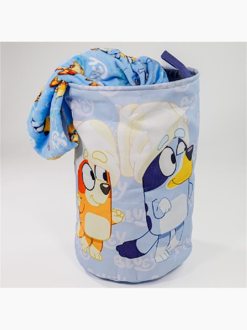 Panier à linge 50x32 cm Bluey et Bingo Bleu - Kiabi